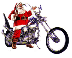 Santa Rider say's Happy Holidays